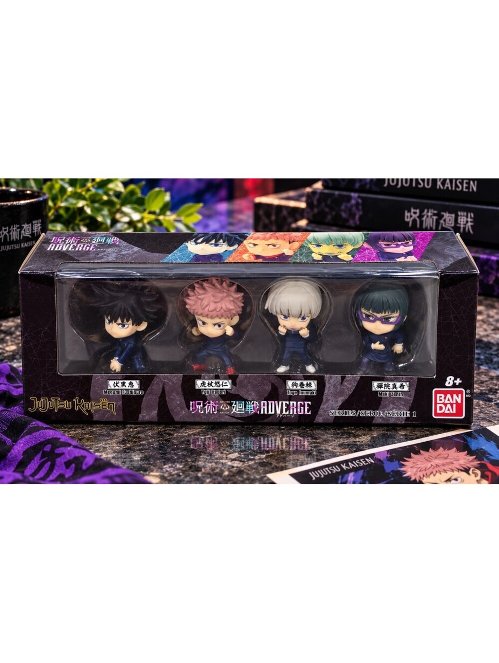 Bandai Jujutsu Kaisen Adverge Set 1 4 Figures Yuji Megumi Toge Maki 87811